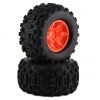 Traxxas X-Maxx Sledgehammer Pre-Mounted Tires w/17mm Hex (Orange) (2)