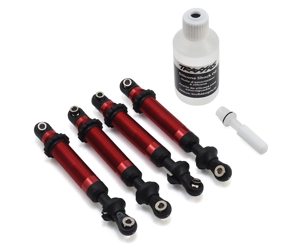 Traxxas TRX-4 GTS Aluminum Long Arm Shocks (Red) (4) 3 Traxxas TRX-4 GTS Aluminum Long Arm Shocks (Red) (4)