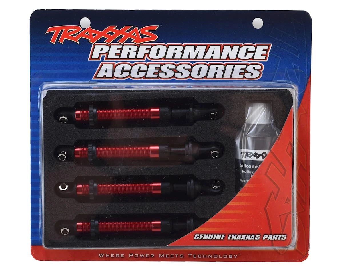 Traxxas TRX-4 GTS Aluminum Long Arm Shocks (Red) (4) 4 Traxxas TRX-4 GTS Aluminum Long Arm Shocks (Red) (4) - Image 2