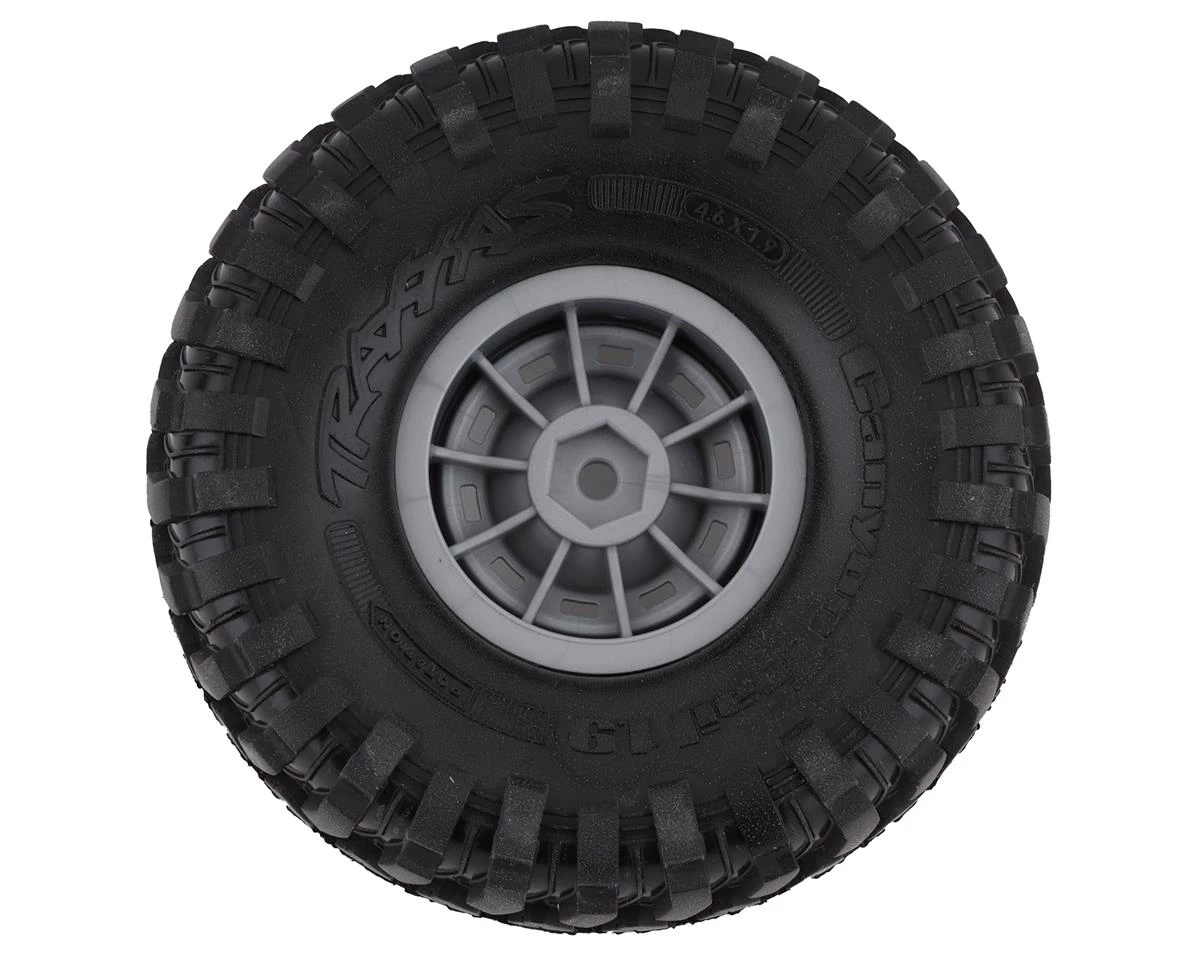 Traxxas TRX-4 Blazer Pre-Mounted Canyon Trail 1.9" Crawler Tires (Chrome) w/Blazer Wheels & 12mm Hex 4 Traxxas TRX-4 Blazer Pre-Mounted Canyon Trail 1.9" Crawler Tires (Chrome) w/Blazer Wheels & 12mm Hex - Image 2