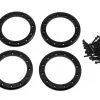 Traxxas Aluminum 2.2" Beadlock Rings (Black) (4) -Deals Traxxas Store tra8168t
