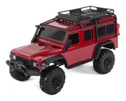 Traxxas TRX-4 1/10 Scale Trail Rock Crawler w/Land Rover Defender Body (Red) w/XL-5 ESC & TQi 2.4GHz Radio