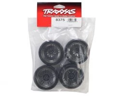 Traxxas 4-Tec 2.0 1.9" Response Front & Rear Pre-Mounted Tires (Black Chrome) w/12mm Hex Split-Spoke Wheels (4) -Deals Traxxas Store tra8375 2