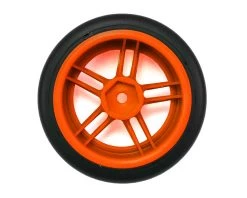 Traxxas 4-Tec 2.0 1.9" Front Pre-Mounted Drift Tires (Orange) w/12mm Hex Split-Spoke Wheels (2) -Deals Traxxas Store tra8376a 1