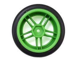 Traxxas 4-Tec 2.0 1.9" Rear Pre-Mounted Drift Tires (Green) w/12mm Hex Split-Spoke Wheels (Green) (2) -Deals Traxxas Store tra8377g 1