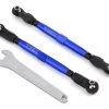 Traxxas Unlimited Desert Racer Aluminum Front Toe Links (Blue) (2)