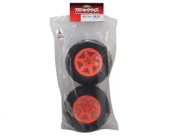 Traxxas Talon EXT Tires 3.8" Pre-Mounted Monster Truck Tires (2) (Orange) (17mm Splined Hex) -Deals Traxxas Store tra8672a 2