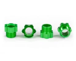 Traxxas TRX-4 Traxx Aluminum Stub Axle Nut (Green) (4)