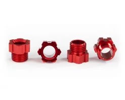 Traxxas TRX-4 Traxx Aluminum Stub Axle Nut (Red) (4)