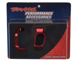 Traxxas Maxx Aluminum Caster Blocks (Red) -Deals Traxxas Store tra8932r 1