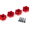 Traxxas Maxx Aluminum Wheel Hex (Red) (4)
