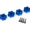 Traxxas Maxx Aluminum Wheel Hex (Blue) (4) -Deals Traxxas Store tra8956x