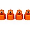 Traxxas GT-Maxx Aluminum Shock Caps (Orange) (4)
