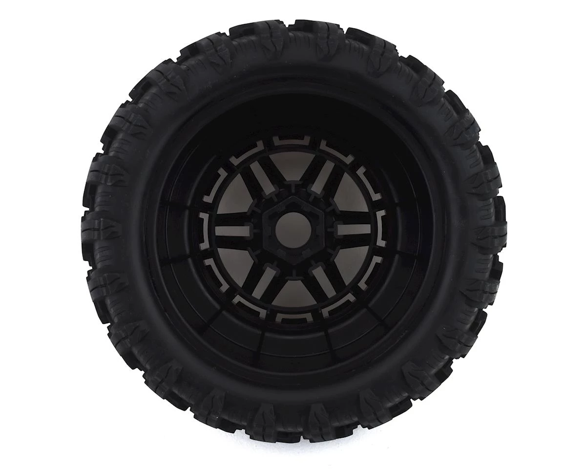 Traxxas Maxx All-Terrain Pre-Mounted Tires (2) (Black/Red) 4 Traxxas Maxx All-Terrain Pre-Mounted Tires (2) (Black/Red) - Image 2