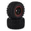 Traxxas Maxx All-Terrain Pre-Mounted Tires (2) (Black/Orange)