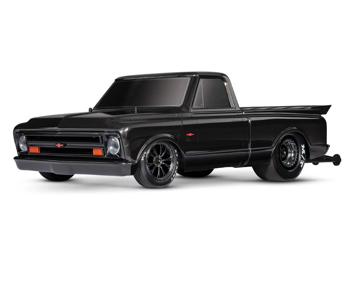 Traxxas Drag Slash 1/10 2WD RTR No Prep Truck w/1967 Chevrolet C10 Body (Black) TQi 2.4GHz Radio & TSM 3 Traxxas Drag Slash 1/10 2WD RTR No Prep Truck w/1967 Chevrolet C10 Body (Black) TQi 2.4GHz Radio & TSM