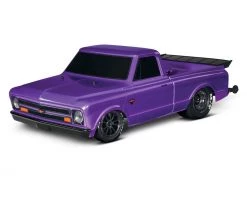 Traxxas Drag Slash 1/10 2WD RTR No Prep Truck w/1967 Chevrolet C10 Body (Purple) TQi 2.4GHz Radio & TSM -Deals Traxxas Store tra94076 4 prpl 4