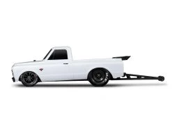 Traxxas Drag Slash 1/10 2WD RTR No Prep Truck w/1967 Chevrolet C10 Body (White) TQi 2.4GHz Radio & TSM -Deals Traxxas Store tra94076 4 wht 3