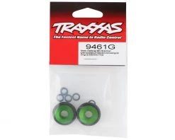 Traxxas Bandit/Rustler/Stampede 2WD Aluminum Wheelie Bar Wheels (Green) (2) -Deals Traxxas Store tra9461g 1