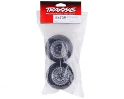 Traxxas Weld 2.2/3.0 Drag Racing Rear Wheels w/12mm Hex (Chrome w/Black) (2) -Deals Traxxas Store tra9473r 2