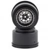 Traxxas Weld 2.2/3.0 Drag Racing Rear Wheels w/12mm Hex (Black Chrome) (2)