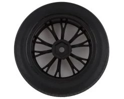 Traxxas Drag Slash Front Pre-Mounted Tires (Black Chrome) (2) w/Weld Wheels & 12mm Hex -Deals Traxxas Store tra9474x 1