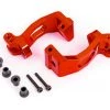 Traxxas Sledge Aluminum Caster Blocks Left & Right (Red) (2)