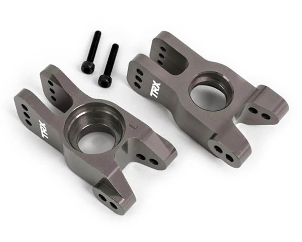 Traxxas Aluminum Rear Stub Axle Carriers Left & Right (Dark Titanium) (2) 3 Traxxas Aluminum Rear Stub Axle Carriers Left & Right (Dark Titanium) (2)